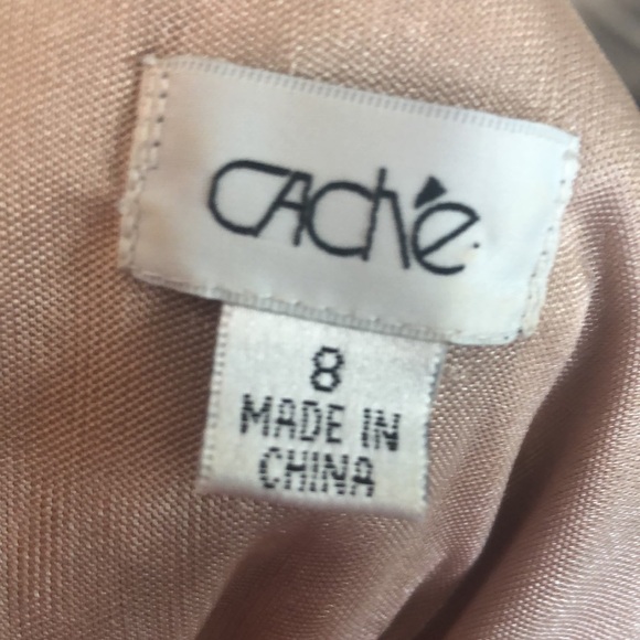 Cache Sequined Gold Dress 8 - Picture 5 of 5